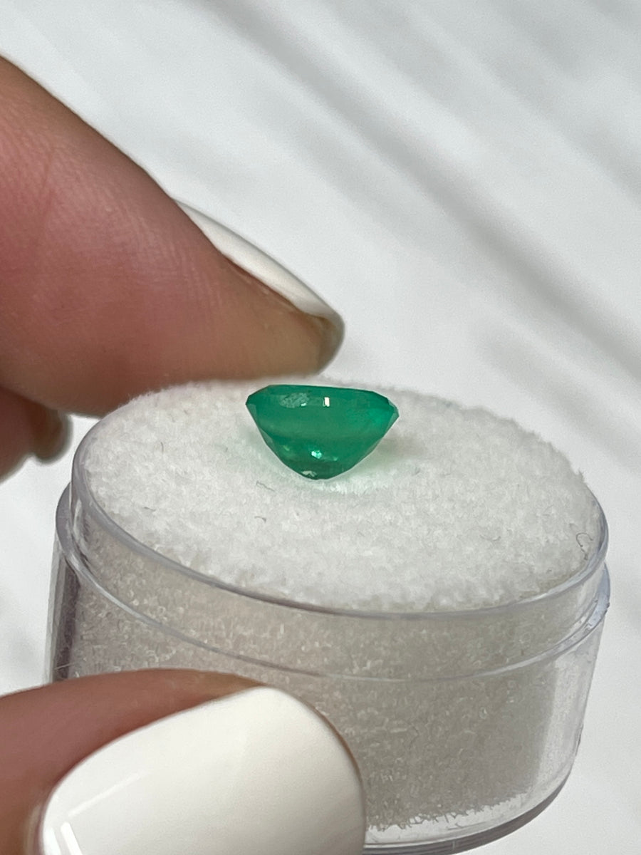 Large Oval Colombian Emerald - 40 Carat Lively Green Stone