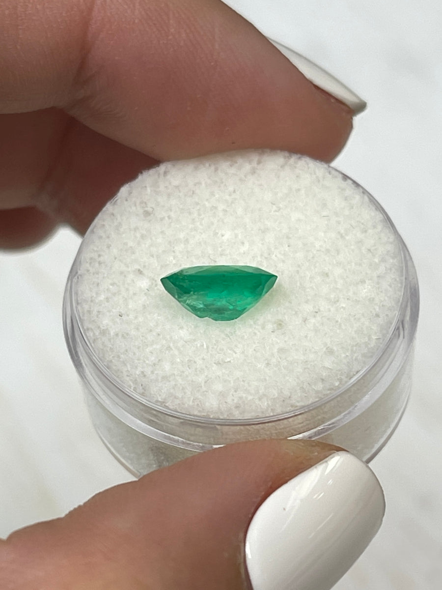 Oval-Cut Colombian Emerald - 1.67 Carat - Stunning Yellowish Green Color