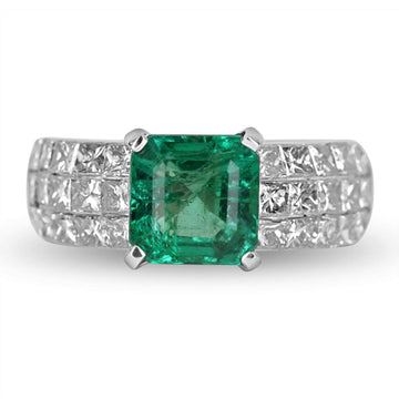 Fabergé Colours of Love Platinum 5.40tcw Emerald Ring Set With Diamonds 18K