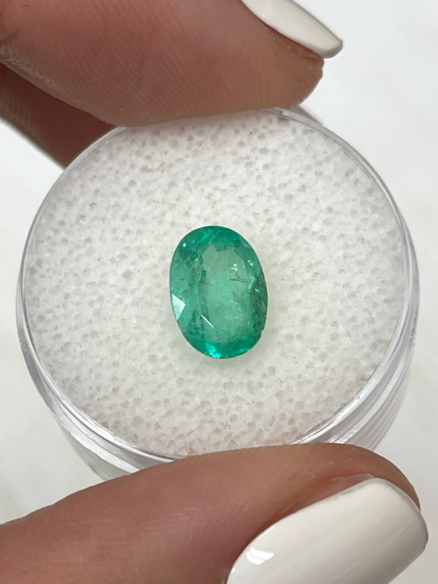 Stunning Oval-Shaped Colombian Emerald - 1.88 Carats