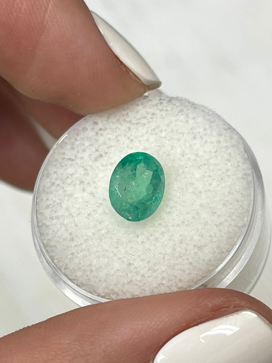 1.93 Carat Oval Colombian Emerald - Vibrant Natural Green Stone