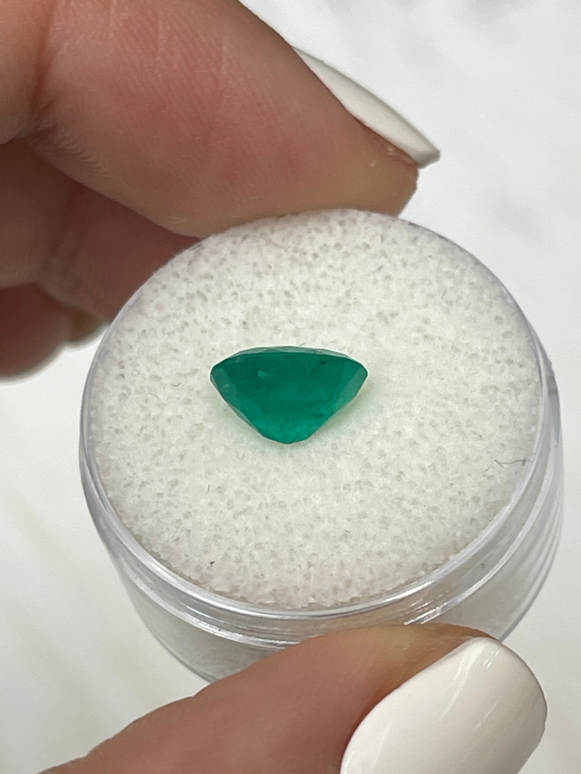 2.03 Carat Colombian Emerald - Oval Shaped, Captivating Dark Green Hue