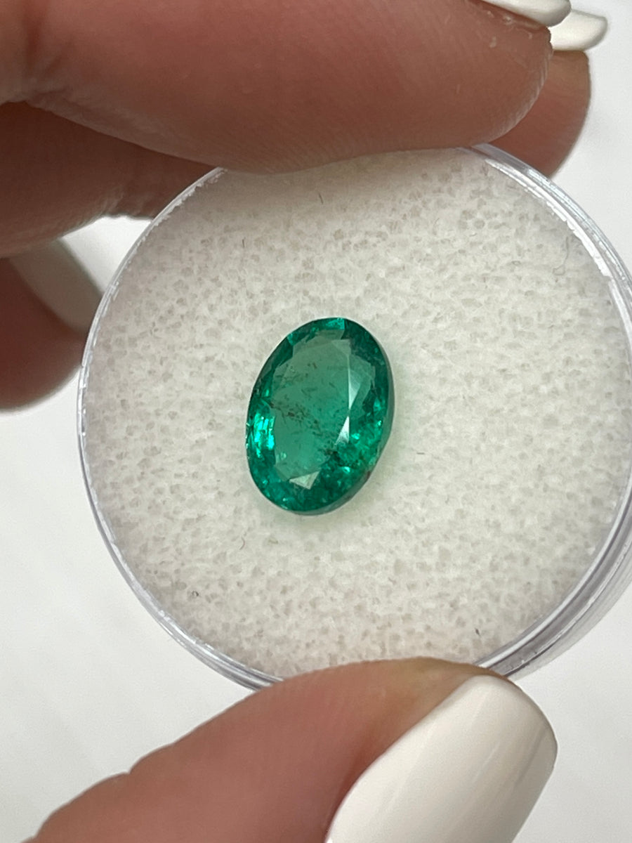 Elegant 9.7x7.2 Oval Zambian Emerald - 2.05 Carat Loose Stone