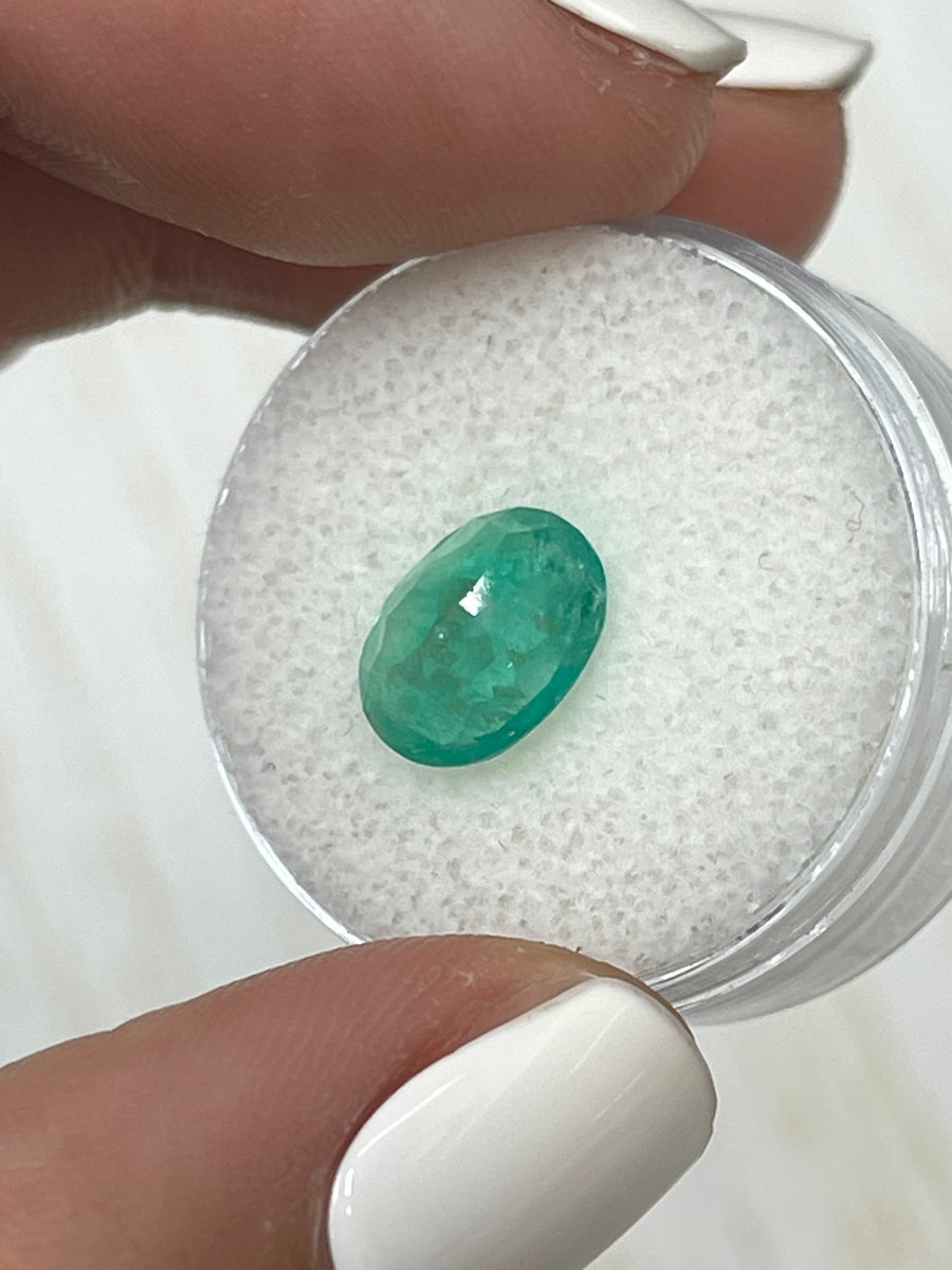 Gorgeous Natural Colombian Emerald - 10x8 Oval, 2.10 Carats