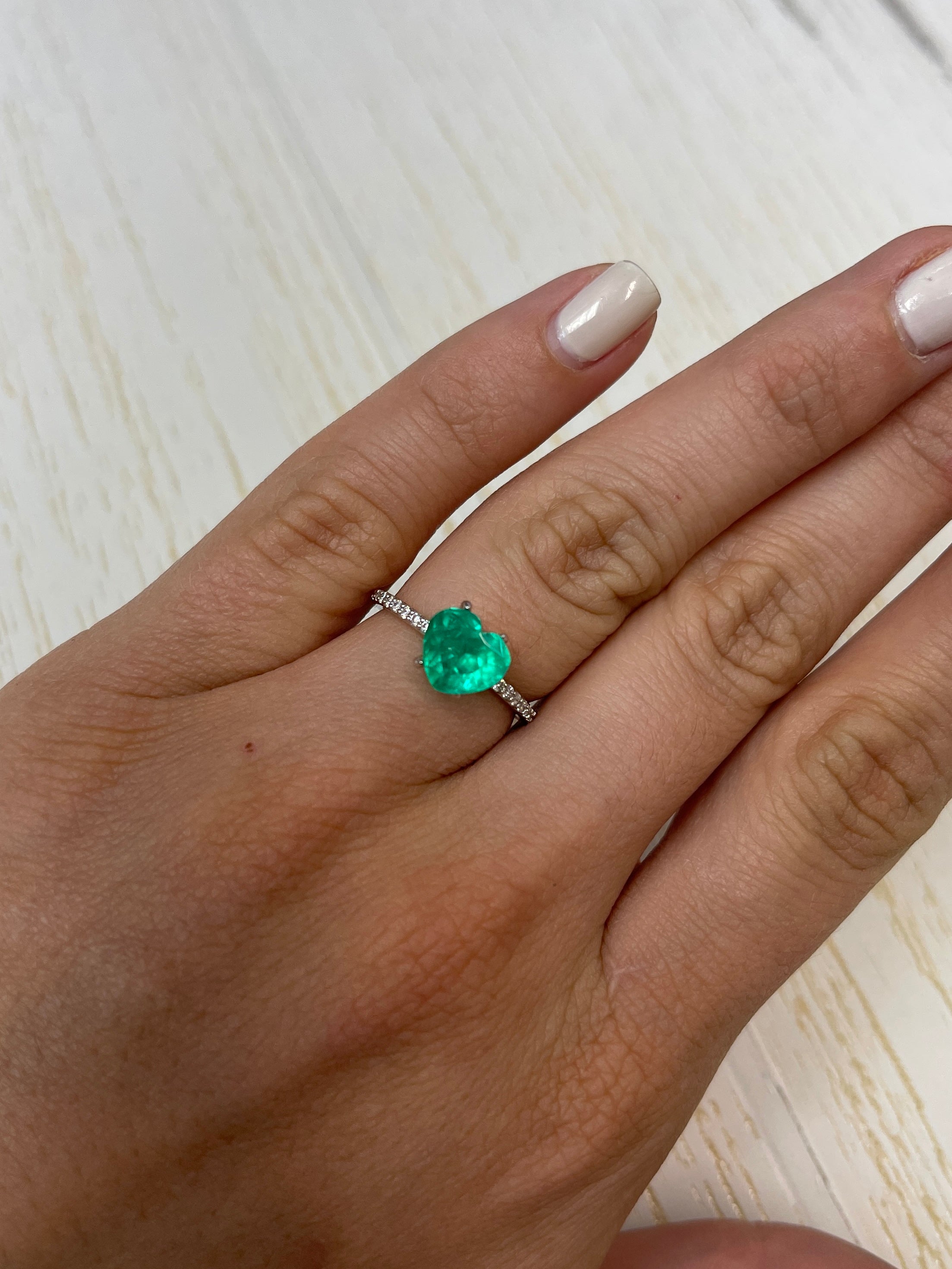 Captivating Green Colombian Emerald Ring - 8x9mm, 1.94 Carat