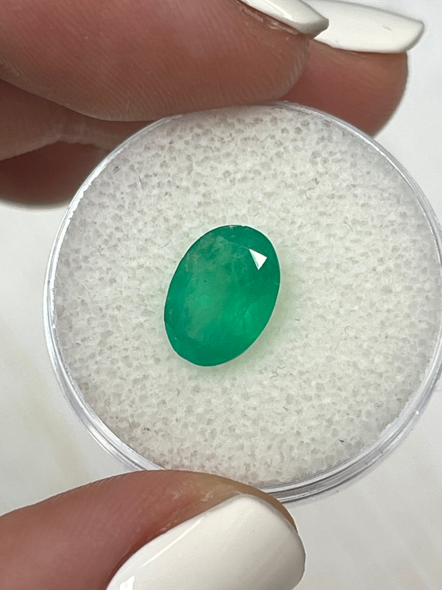 Loose Colombian Emerald - Oval Cut, 2.33 Carats, Medium Forest Green