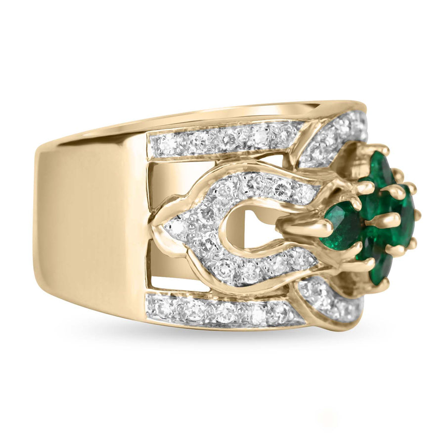 Quality Emerald & Diamond Wide