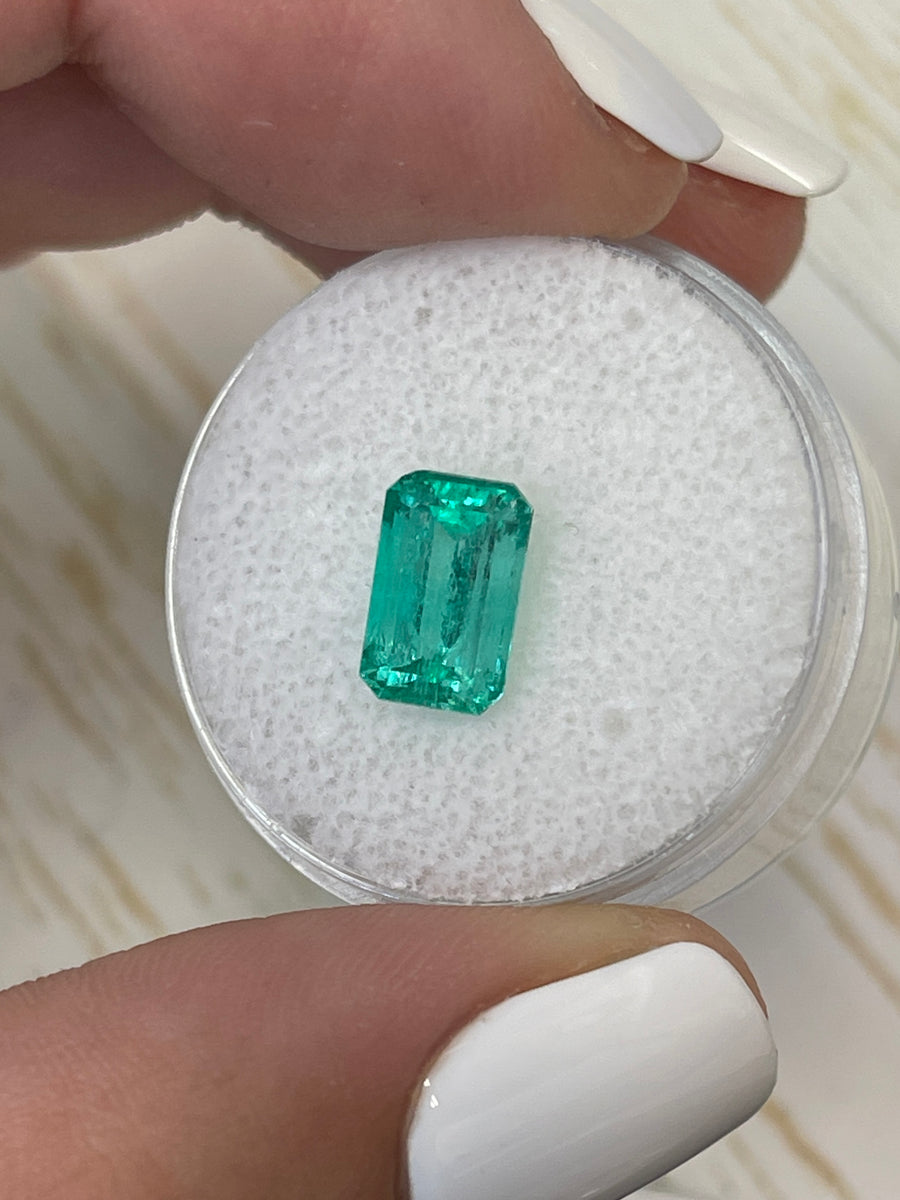 9x6mm Colombian Emerald - Natural Bluish Green Beauty - 1.96 Carats