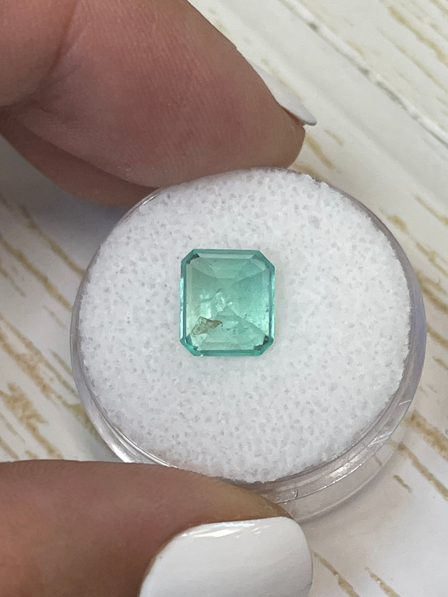2.70 Carat Loose Colombian Emerald - Lively Green Emerald Cut