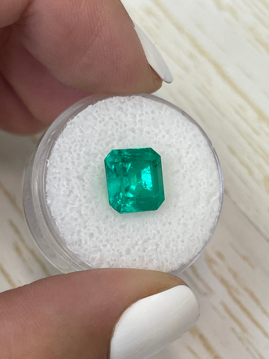 3.49 Carat Colombian Emerald with an Emerald Cut - 10x8.5 Dimensions