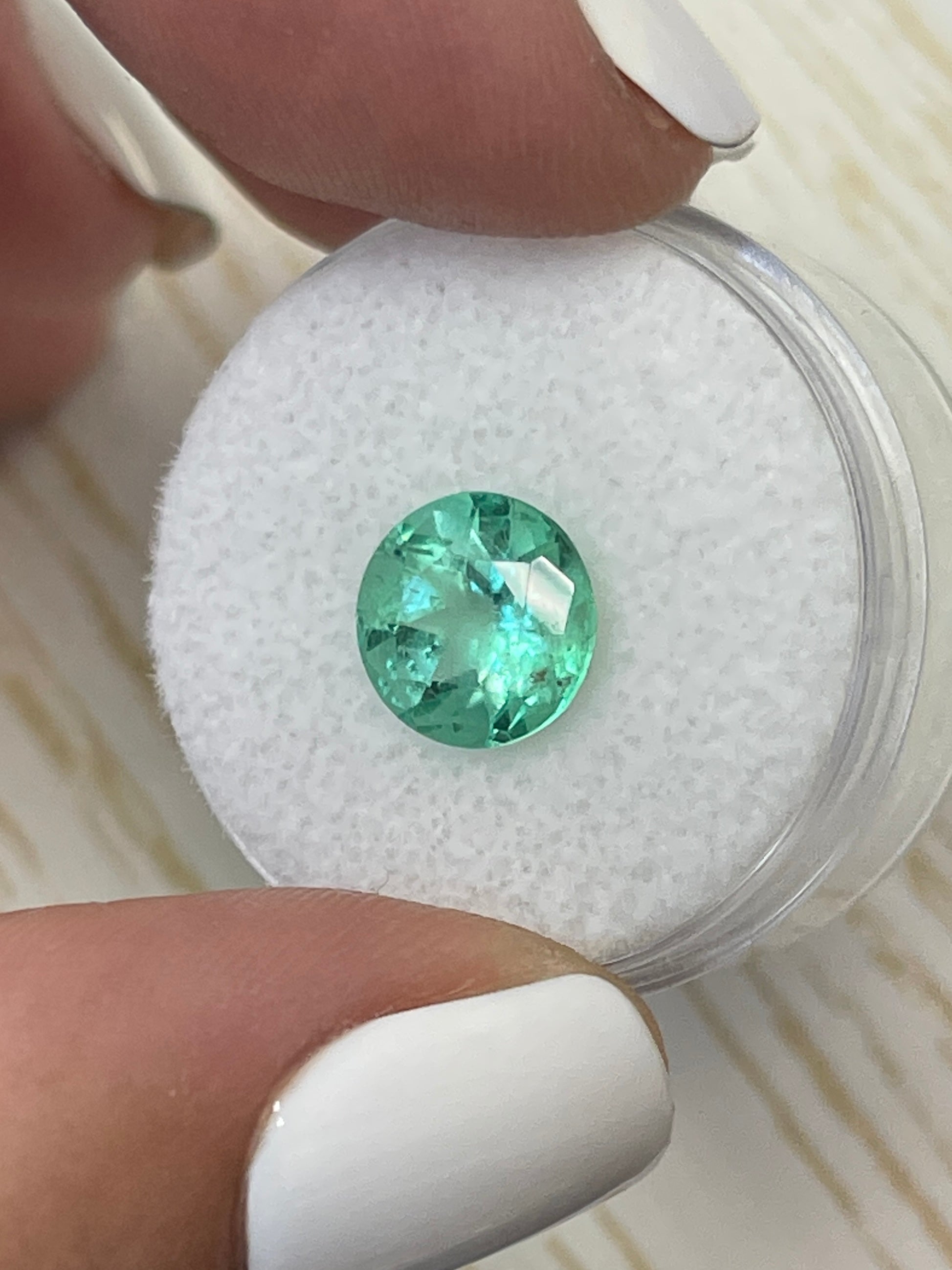 Brilliant 2.50 Carat Colombian Emerald - 9x9mm Round Cut