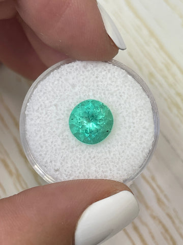 Round Loose Colombian Emerald - 2.87 Carat Medium Green Gem