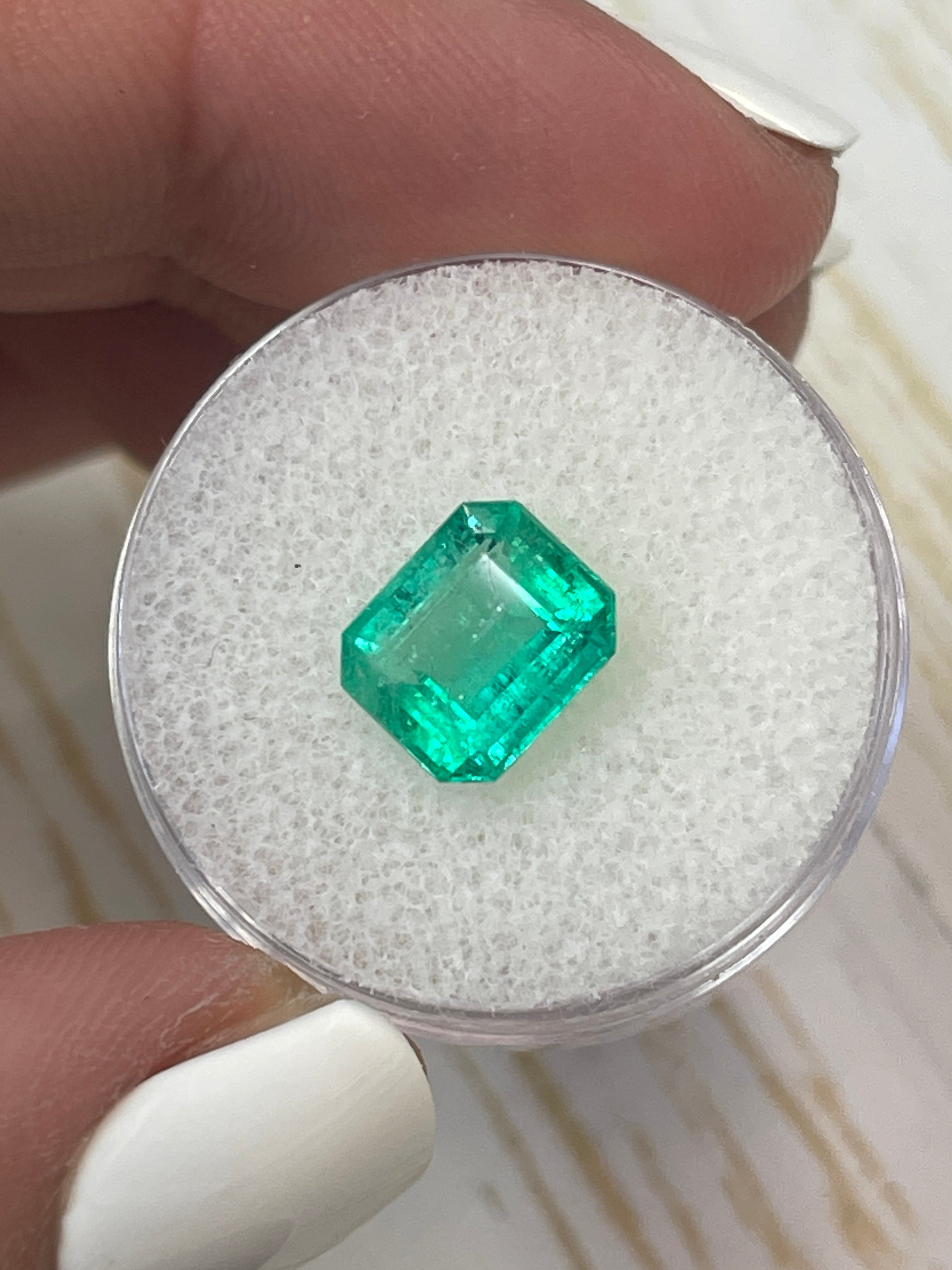 Emerald Cut 2.68 Carat Colombian Emerald - Natural, Chunky Gem