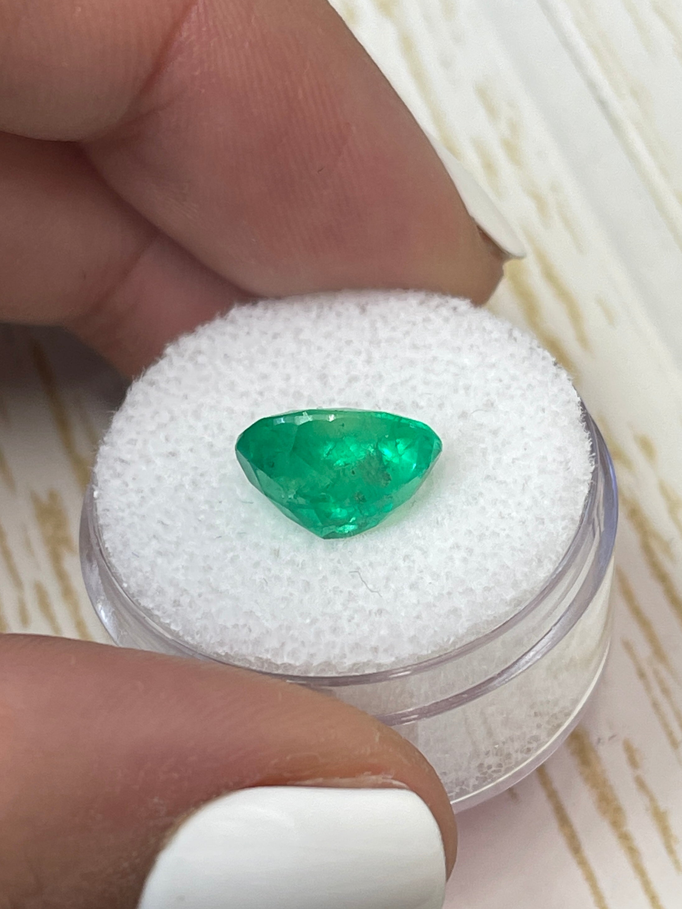 Elongated Oval 3.54 Carat Colombian Emerald - Muzo Green