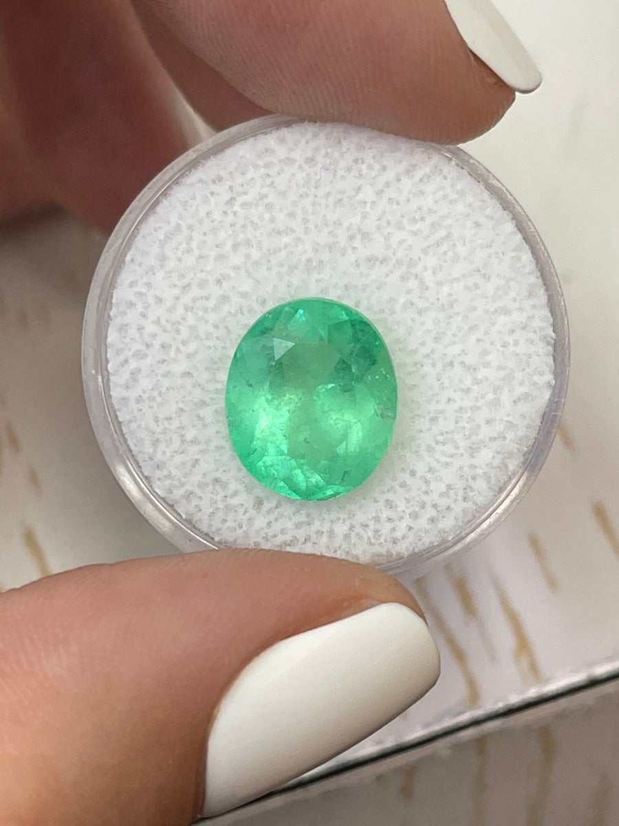 Precious 5.21 Carat Oval Emerald - Colombian Origin