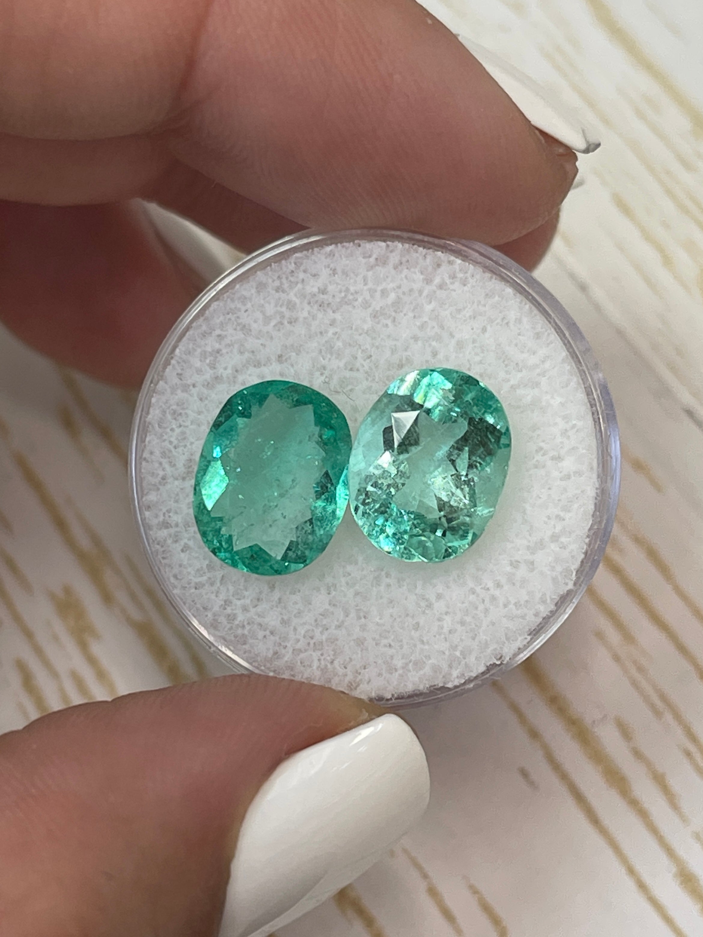 11x9mm Colombian Emeralds - 7.49 Carats in Total