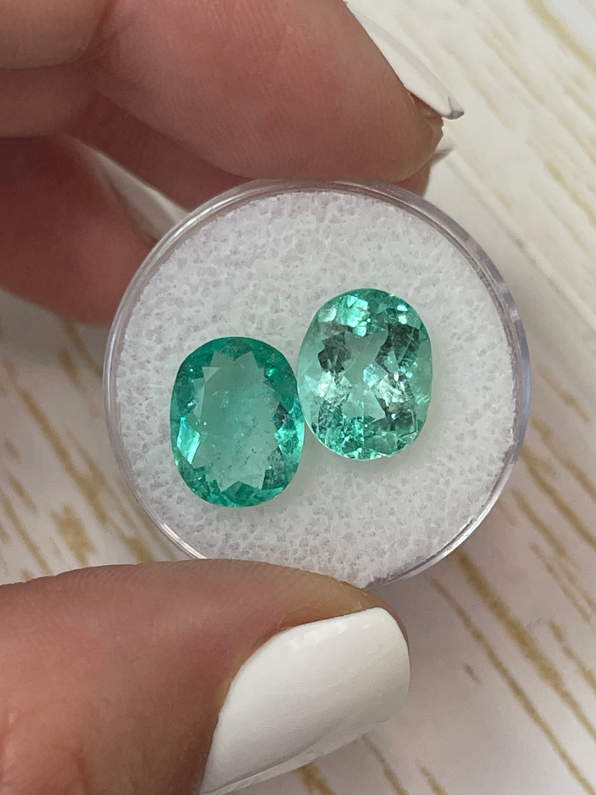 11x9 Loose Colombian Emeralds - Combined 7.49 Carats