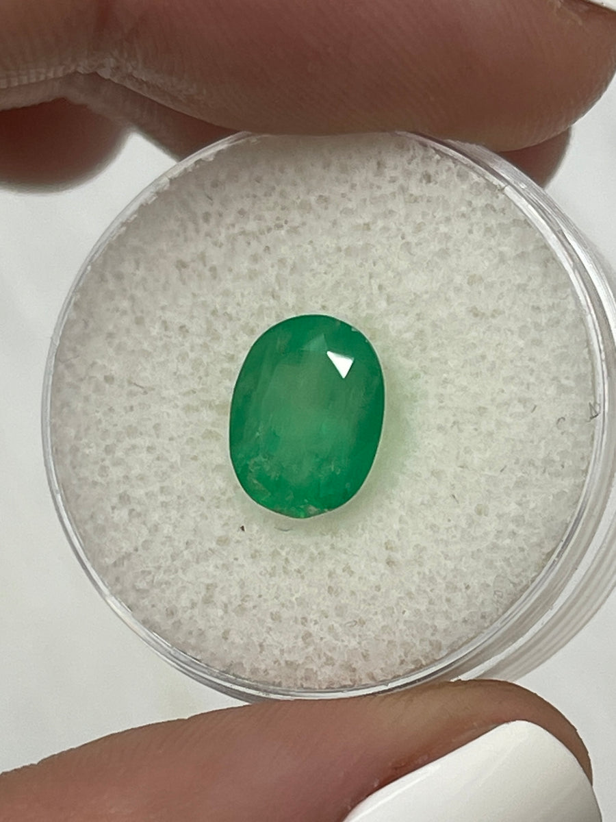 Gorgeous 2.52 Carat Natural Loose Colombian Emerald - Olive Green Hue