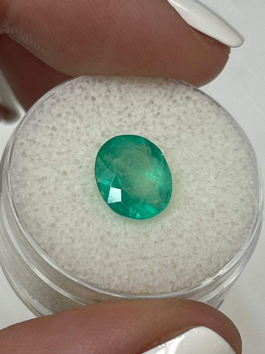 2.53 Carat Green Colombian Emerald - Oval Shape - Loose Precious Stone