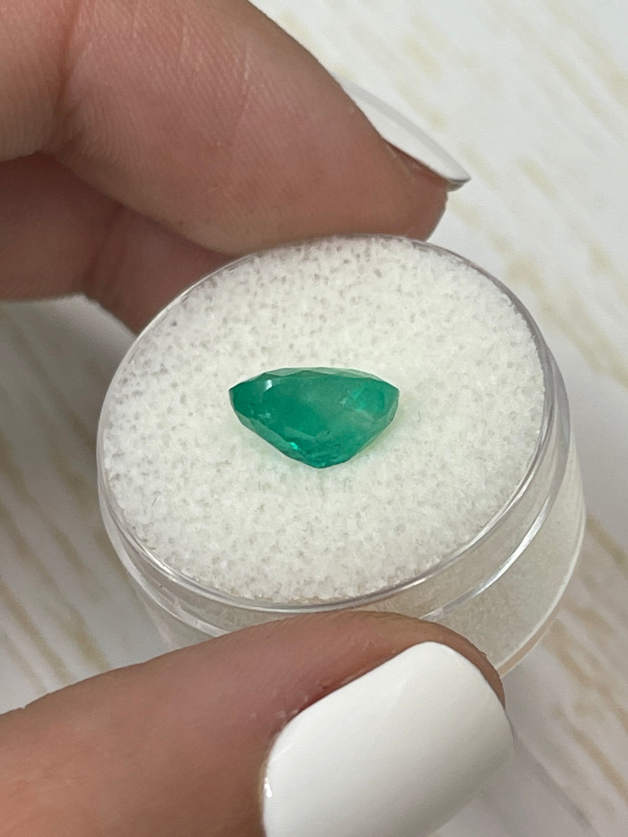 2.69 Carat Green Natural Loose Colombian Emerald-Oval Cut