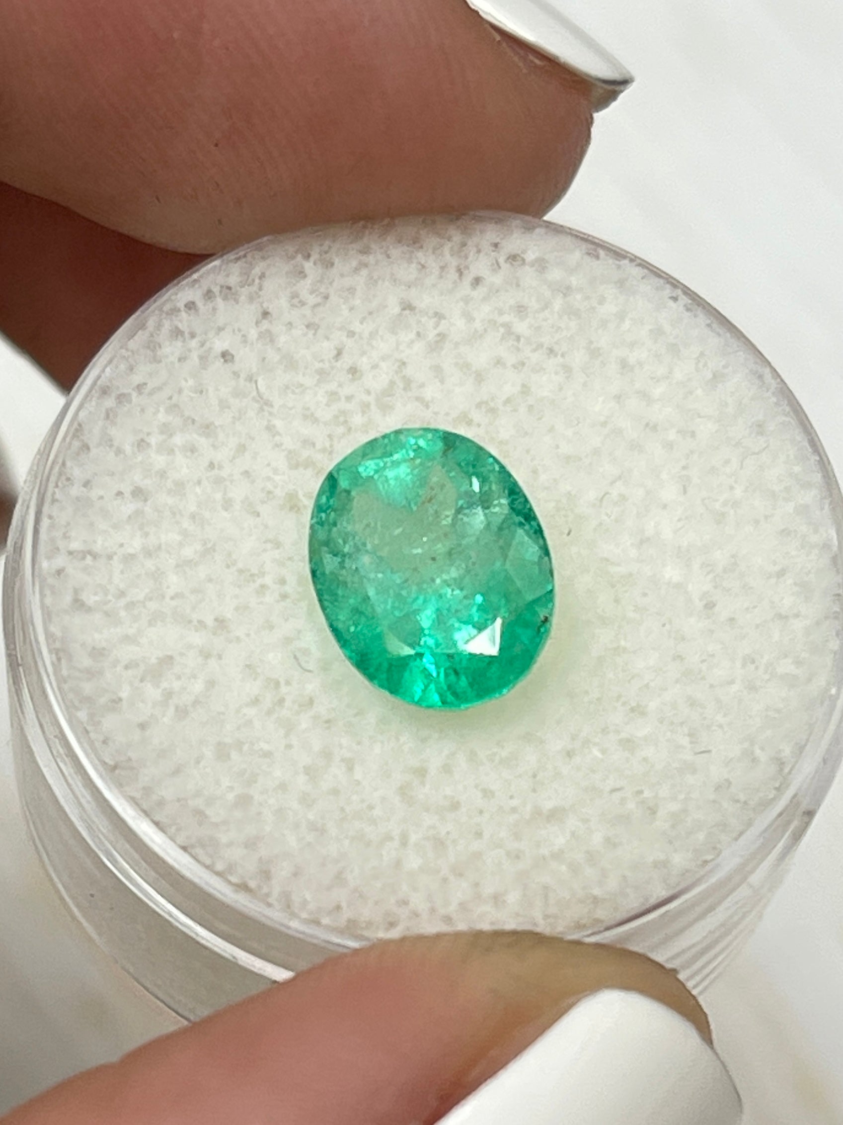 Colombian Emerald - Oval Shape, 2.75 Carats, Gentle Green Flecks