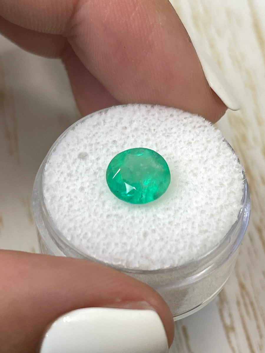 Colombian Emerald - 2.16 Carat Natural Round, 8.6x8.6mm Size