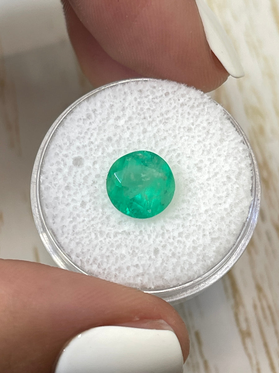 Round Colombian Emerald - 2.16 Carat Natural Green Gemstone