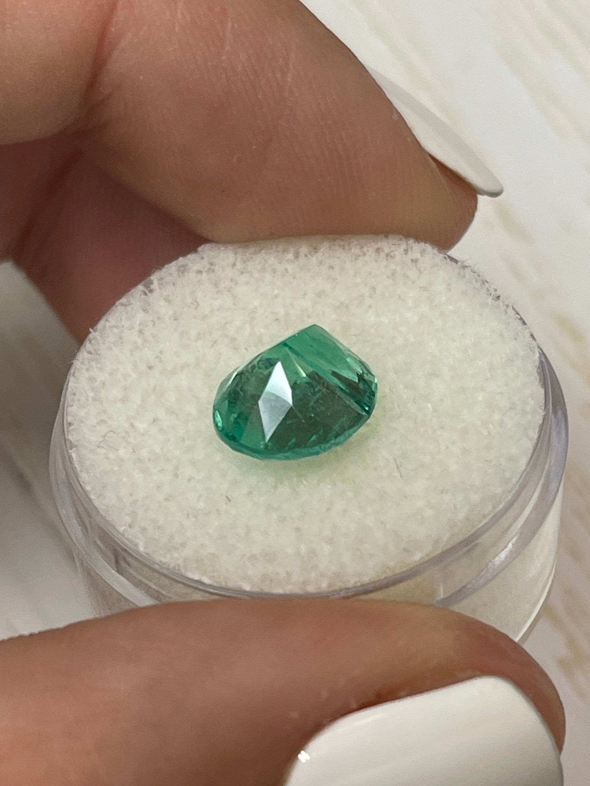 Gorgeous Bluish Green Oval Emerald - 3.33 Carats