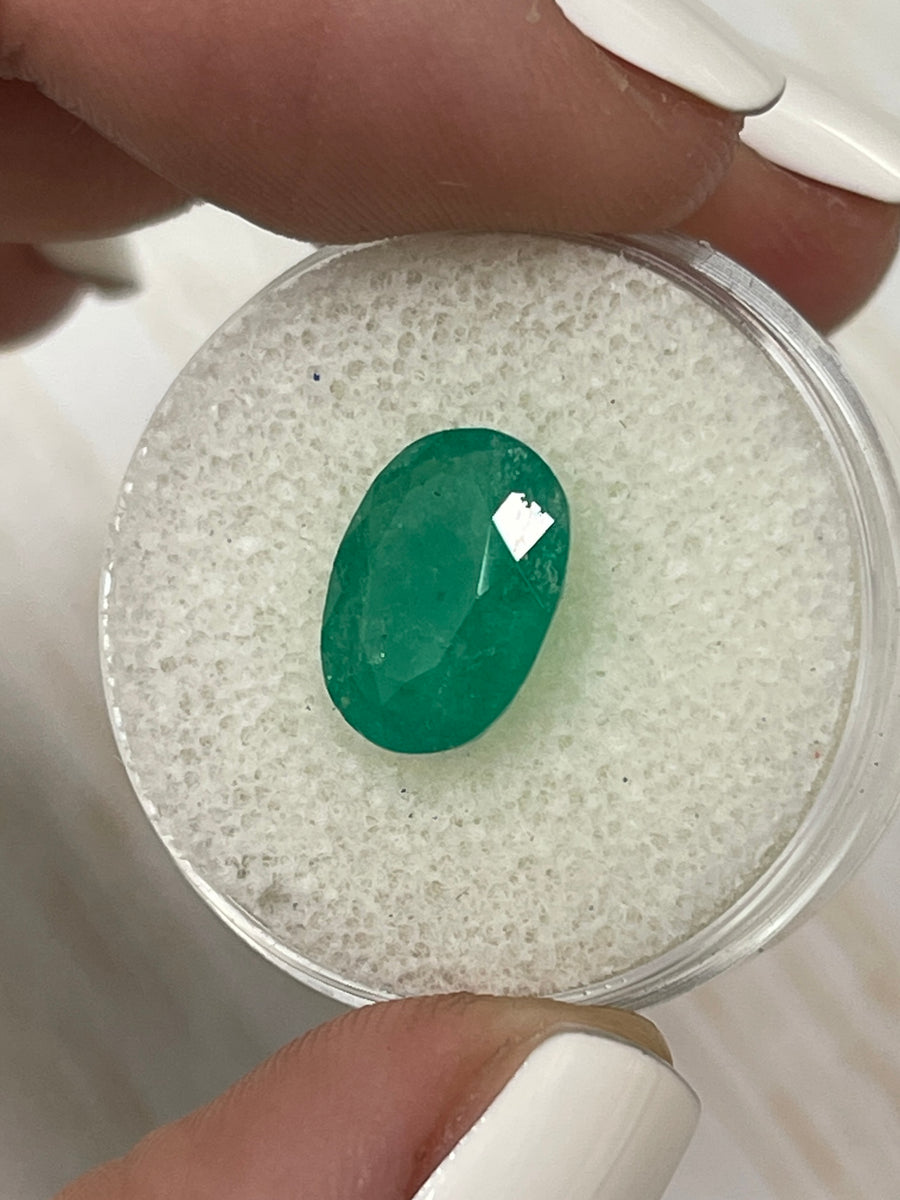 Colombian Emerald - Oval Shape, 3.50 Carats, Rich Forest Green Hue