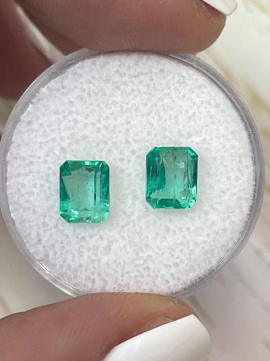 Emerald Cut Loose Colombian Emeralds - 2.47 Total Carat Weight (TCW)