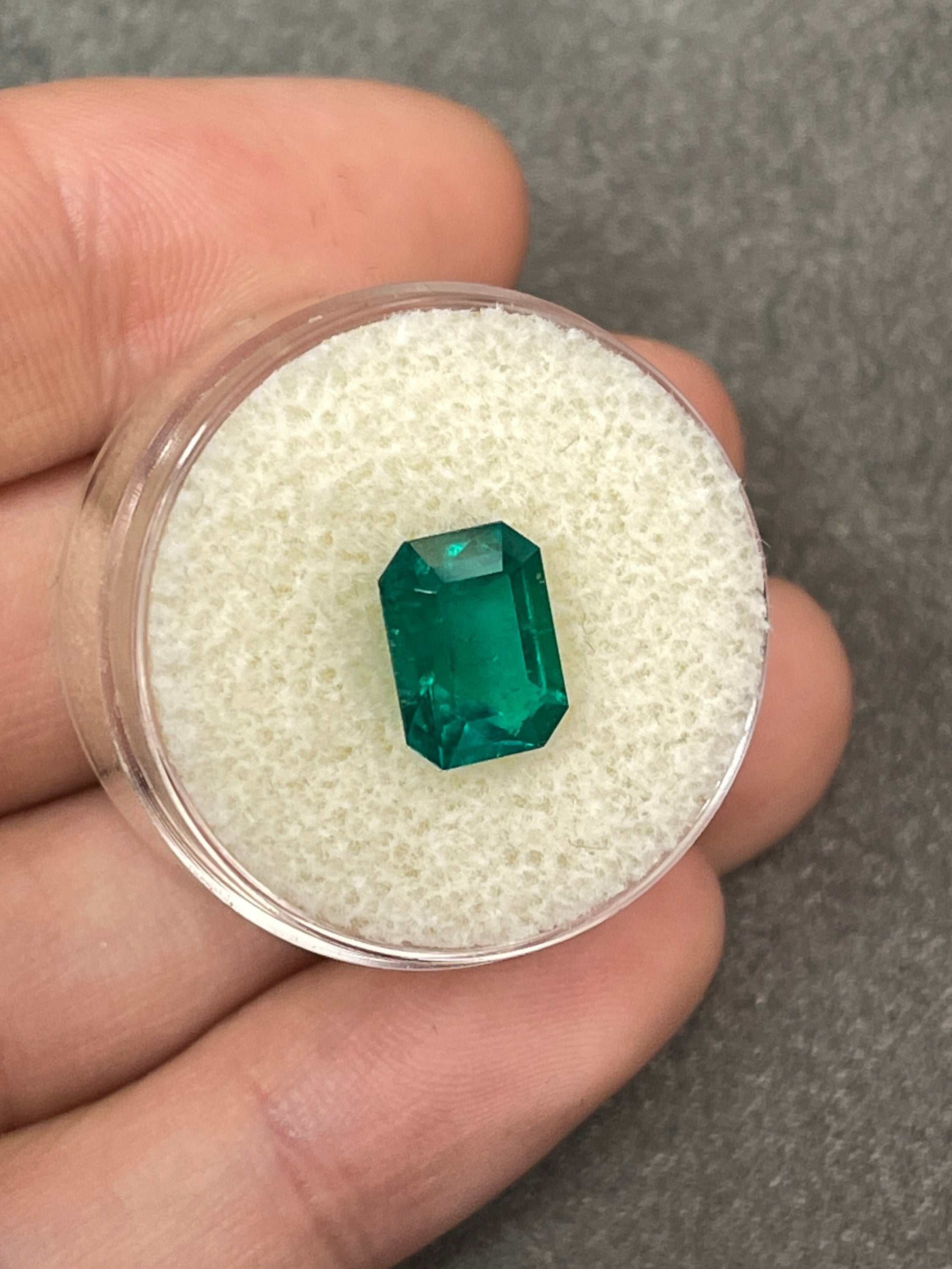 GIA Certified 2.51 Carat Loose Colombian Emerald - Vibrant Dark Muzo Green, Emerald Cut