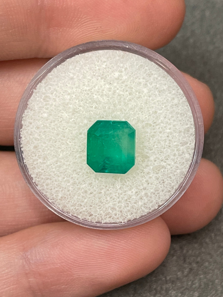 Asscher Cut Colombian Emerald - 2.71 Carat Green Forest Gem