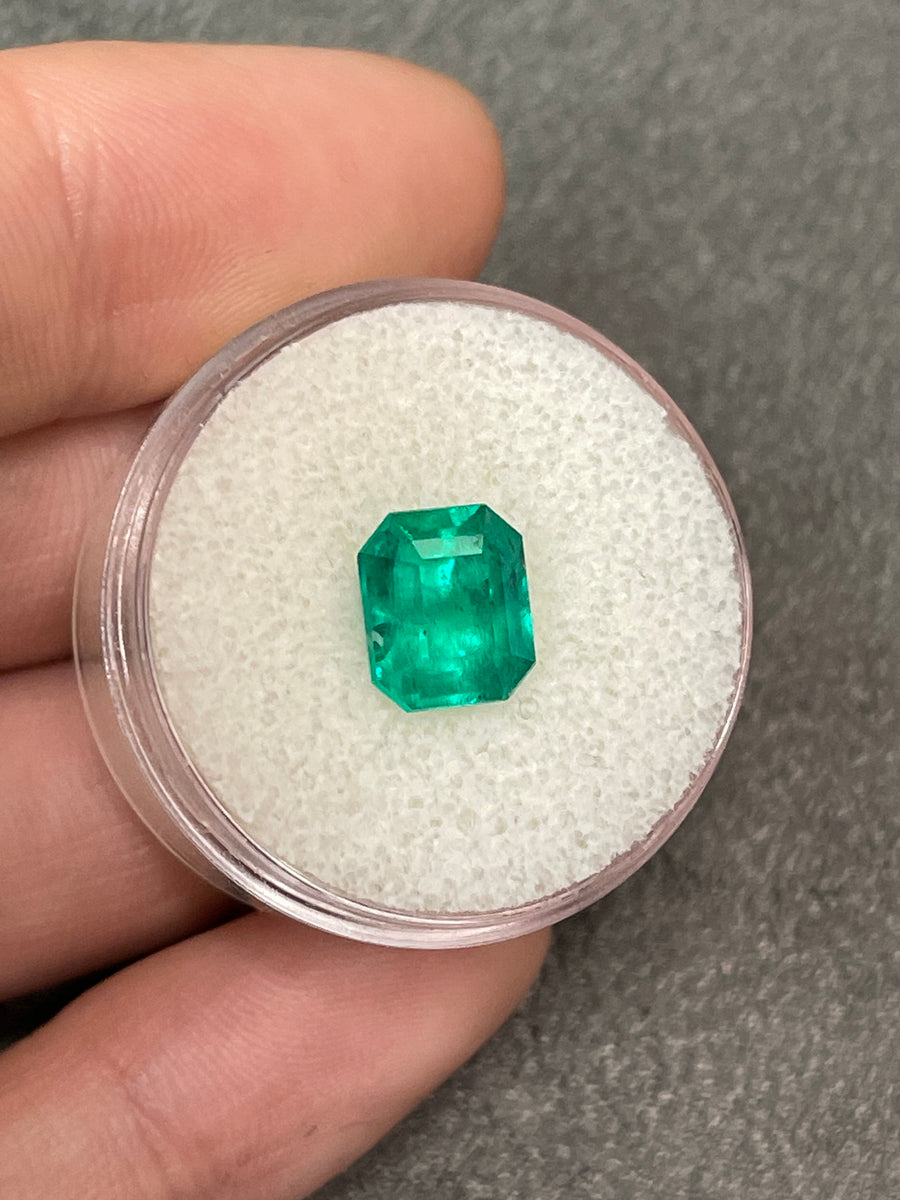 Natural Loose Colombian Emerald-Emerald Cut