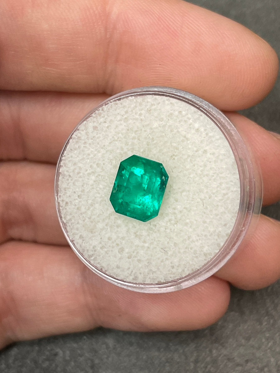 Colombian Emerald - 2.80 Carat Genuine Loose Emerald Cut