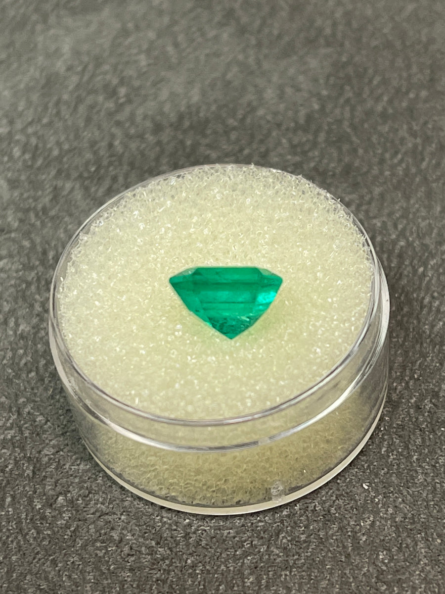 3.05 Carat Intense Green Colombian Emerald - Loose and Natural