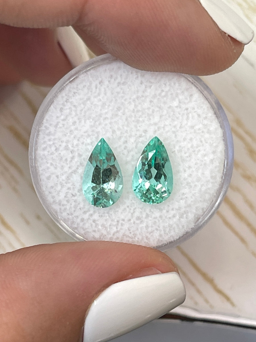 Pear Cut Colombian Emeralds - 2.49tcw Loose Gemstones
