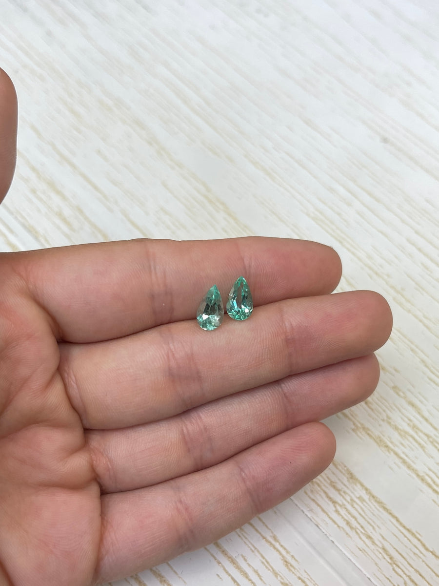 Two 10x6 Colombian Emeralds - Loose Gems, 2.49tcw