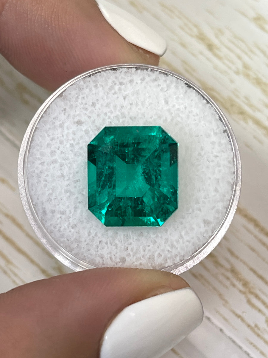 Emerald Cut 7.52 Carat Colombian Emerald - Rare Natural Gemstone