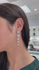 4.18tcw 14K Brilliant Round & Baguette Cut Diamond Chandelier Statement Earrings Video