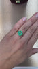 5.13tcw Three Stone Emerald 18K Yellow Gold Ring