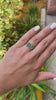 2.69tcw 14K Natural Green Emerald Toi Et Moi Cut & Oval Cut Cuff Ring