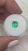 1.56 Carat 7x7 Freckled Medium Green Natural Loose Colombian Emerald-Cushion Cut