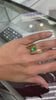 2.80 Carat Retro Pear Emerald Solitaire Statement Ring Gold 14K video