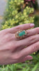 8.98tcw 14K Colombian Emerald Rough and Diamond Statement Ring Video