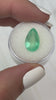 4.20 Carat Light Clean Green Natural Loose Colombian Emerald-Pear Cut