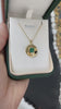 2.05ct 18K Natural Solitaire Asscher Cut Dark Rich Green Emerald Pendant Necklace