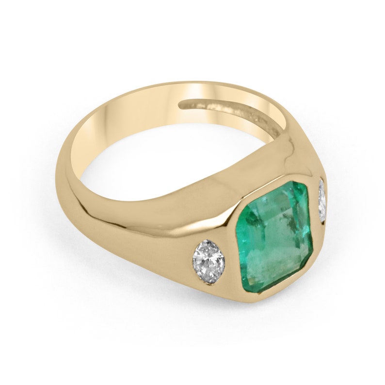 Bezel three Stone Ring