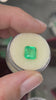 2.65 Carat 8x8 Green Natural Loose Colombian Emerald- Asscher Cut