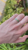 1.40tcw 14K Men's Genuine Spring Green Emerald Princess Cut Wedding Gold Band Ring