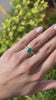 1.90tcw 14K Natural Emerald & Diamond White Gold Engagement Ring Video